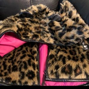 Rebel Yell Leopard Hoody Vest